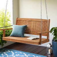 Gardeon Porch Swing Chair 2 Seater Wooden Bench with Chain