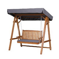 Gardeon Wooden Swing Chair 2 Seater with Canopy Garden Bench