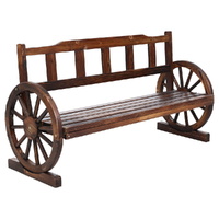 Gardeon Outdoor Wooden 3 Seater Wagon Chair Bench Lounge