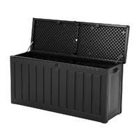Gardeon 240L Outdoor Storage Box Lockable Black