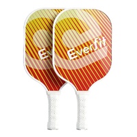 Everfit 2PC Pickleball Paddle Set Fibreglass Honeycomb Orange
