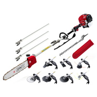 Giantz 65CC Pole Chainsaw 2 Stroke Petrol 9-in-1 Hedge Trimmer Tree Pruner