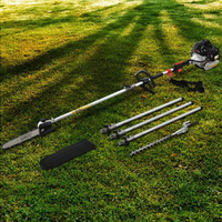 Giantz 62CC Pole Chainsaw Hedge Trimmer 12in Black 5.6m