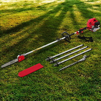 Giantz 62CC Pole Chainsaw Hedge Trimmer 12in Red 5.6m