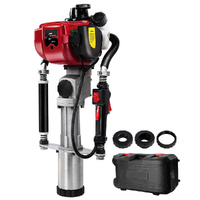 Giantz 38CC 4-Stroke Petrol Post Driver Fence Pile Rammer Red
