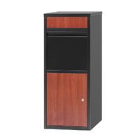 Gardeon Parcel Letterbox Drop Box Package Mailbox Walnut