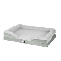i.Pet Dog Bed Large Calming Egg Crate Cushion Washable Grey