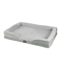 i.Pet Dog Bed XL Calming Egg Crate Cushion Sofa Washable Grey