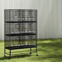 i.Pet Bird Cage 175cm Large Aviary Black