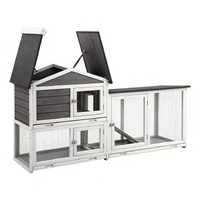 i.Pet Extra Large Wooden Chicken Coop Rabbit Hutch Run Cage