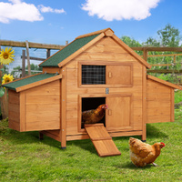 i.Pet Large Chicken Coop Rabbit Hutch 150cm Wooden House Run