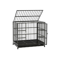 i.Pet Dog Cage Crate 95cm Large Puppy Kennel with Wheels & Tray