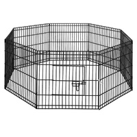 i.Pet 24" 8 Panel Dog Playpen Pet Fence Exercise Cage Enclosure Play Pen