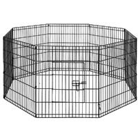 i.Pet 2x30" 8 Panel Dog Playpen Pet Fence Exercise Cage Enclosure Play Pen