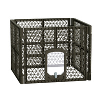 i.Pet 4 Panel Plastic Dog Playpen Pet Fence Enclosure
