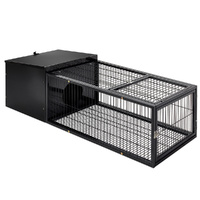i.Pet Rabbit Cage 122x52cm Metal Hutch Enclosure