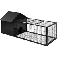 i.Pet Rabbit Cage 162x60cm Metal Hutch Enclosure