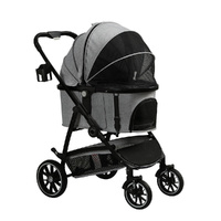 i.Pet Pet Stroller Dog Pram Large Cat Carrier 4 Wheels Foldable