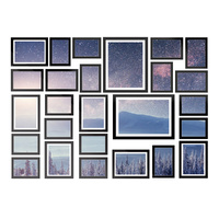 Artiss 26 Piece Photo Frame Set Black 8x10" 5x7" 4x6" 3.5x5"