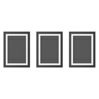 Artiss A4 Photo Frame 3 Piece Set Black