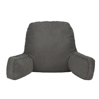 Giselle Bedding Reading Pillow Back Support Lumbar Cushion Grey