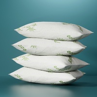 Giselle Bedding 4 Pack Bamboo Pillow Family Hotel Set