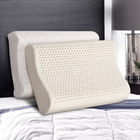 Giselle Bedding Natural Latex 2-Zone Contour Pillow Twin Pack