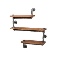 Artiss 3 Tier Floating DIY Pipe Shelf