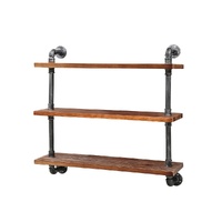 Artiss 3 Tier Floating DIY Pipe Shelf