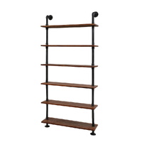 Artiss Floating DIY Pipe Shelf 6 Tiers Wall Mount