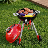 Keezi Kids Pretend BBQ Playset with Play Food & Accessories