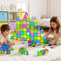 Keezi 100pcs Magnetic Tiles Building Blocks Educational Toys