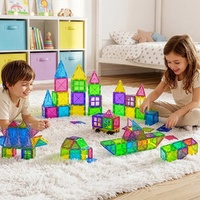 Keezi 120pcs Magnetic Tiles Building Blocks Educational Toys