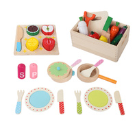Keezi Kids Wooden Kitchen Play Set 3-in-1 Cooking