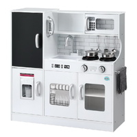 Keezi Kids Wooden Kitchen Play Set 80cm White