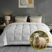 Giselle Bedding Super King 500GSM Wool Winter Quilt Baffle Box