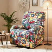 Artiss 4-Piece Stretch Kids Recliner Cover Slipcover - Blue