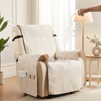 Artiss Quilted Recliner Chair Cover 100% Waterproof - Beige
