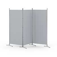 Artiss 3 Panel Room Divider Screen 260x180cm Fabric Grey