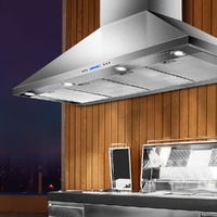 Devanti 1500mm Commercial BBQ Range Hood 150cm