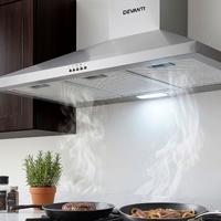 Devanti 900mm Range Hood 90cm Stainless Steel