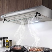 Devanti 60cm Range Hood Stainless Steel LED Light Kitchen Canopy