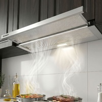 Devanti 90cm Slide Out Range Hood Stainless Steel