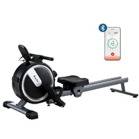 Everfit Rowing Machine 16 Level Magnetic App Connect Black