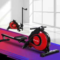 Everfit Rowing Machine Magnetic Resistance Red Home Gym