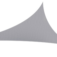 Instahut Waterproof Shade Sail 4x4x4m Triangle 220GSM Grey Canopy