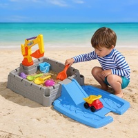 Keezi 2-in-1 Kids Sandpit Water Table with Excavator Digger