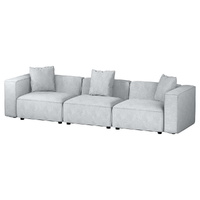 Artiss Modular Sofa Chaise 3-Seater Grey