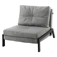 Artiss 1-Seater Folding Convertible Sofa Bed Recliner Grey