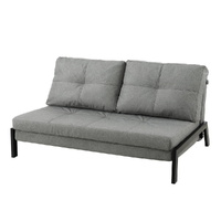 Artiss 2-Seater Folding Convertible Sofa Bed Recliner Grey